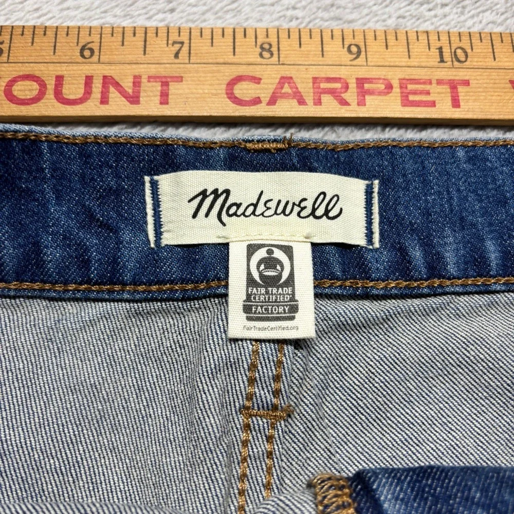 Madewell Jeans Womens 30P The Perfect Vintage Wide-Leg High Rise Patch Pocket